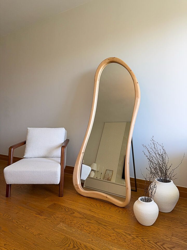 Liera - Organische Houten Spiegel 180x80 cm