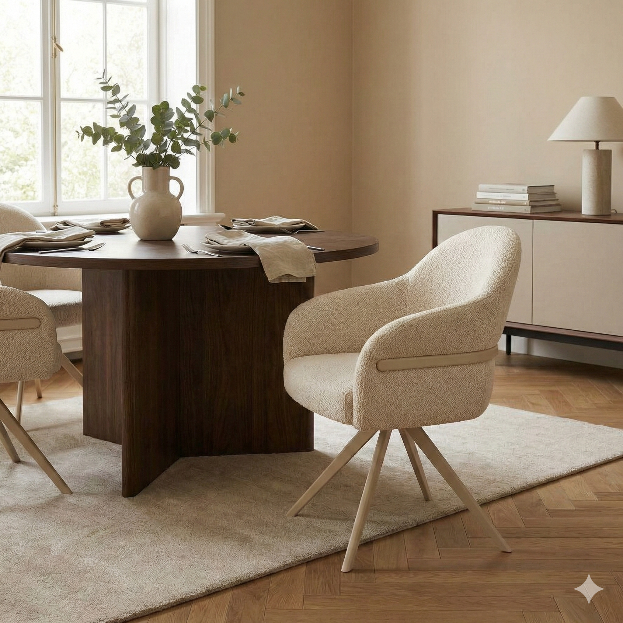 Draaibare Eetkamerstoel Taupe