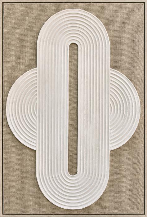 3D wanddecoratie 83x123cm breed organisch figuur