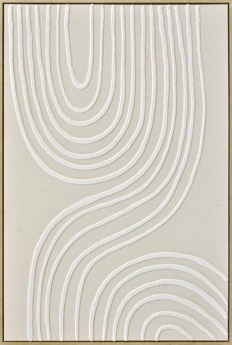 3D wanddecoratie 83x123cm Waves 1