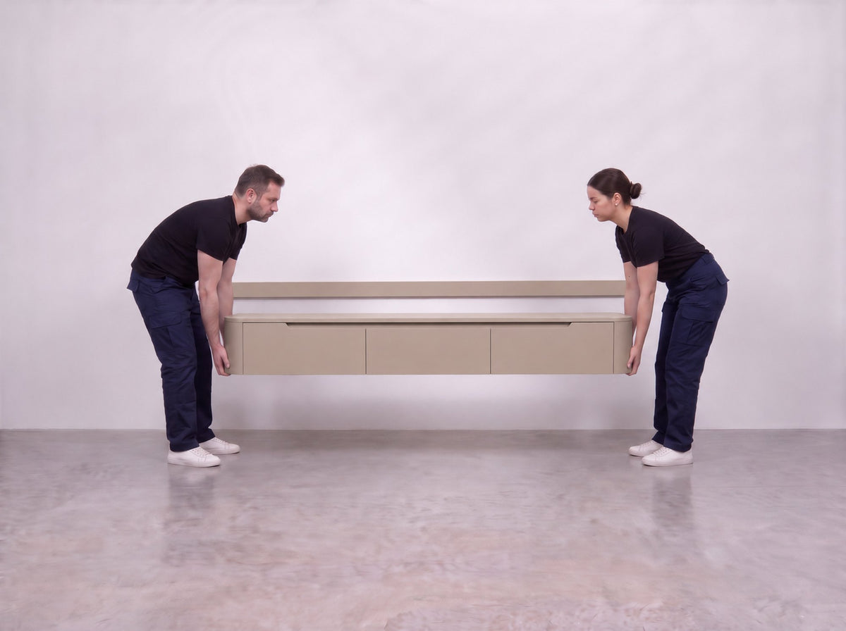 Miyoko tv-meubel taupe ophangen, stap 7
