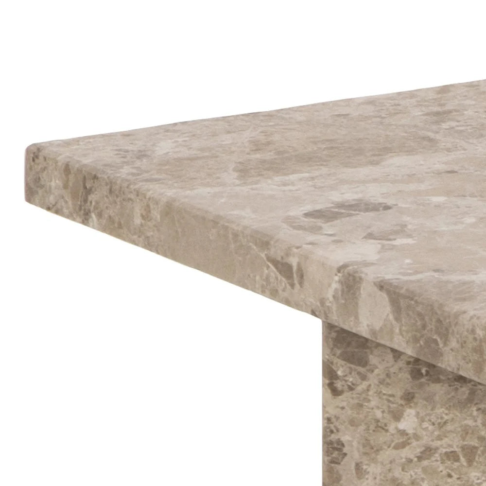 Marmeren Salontafel - Vierkant - Bruin