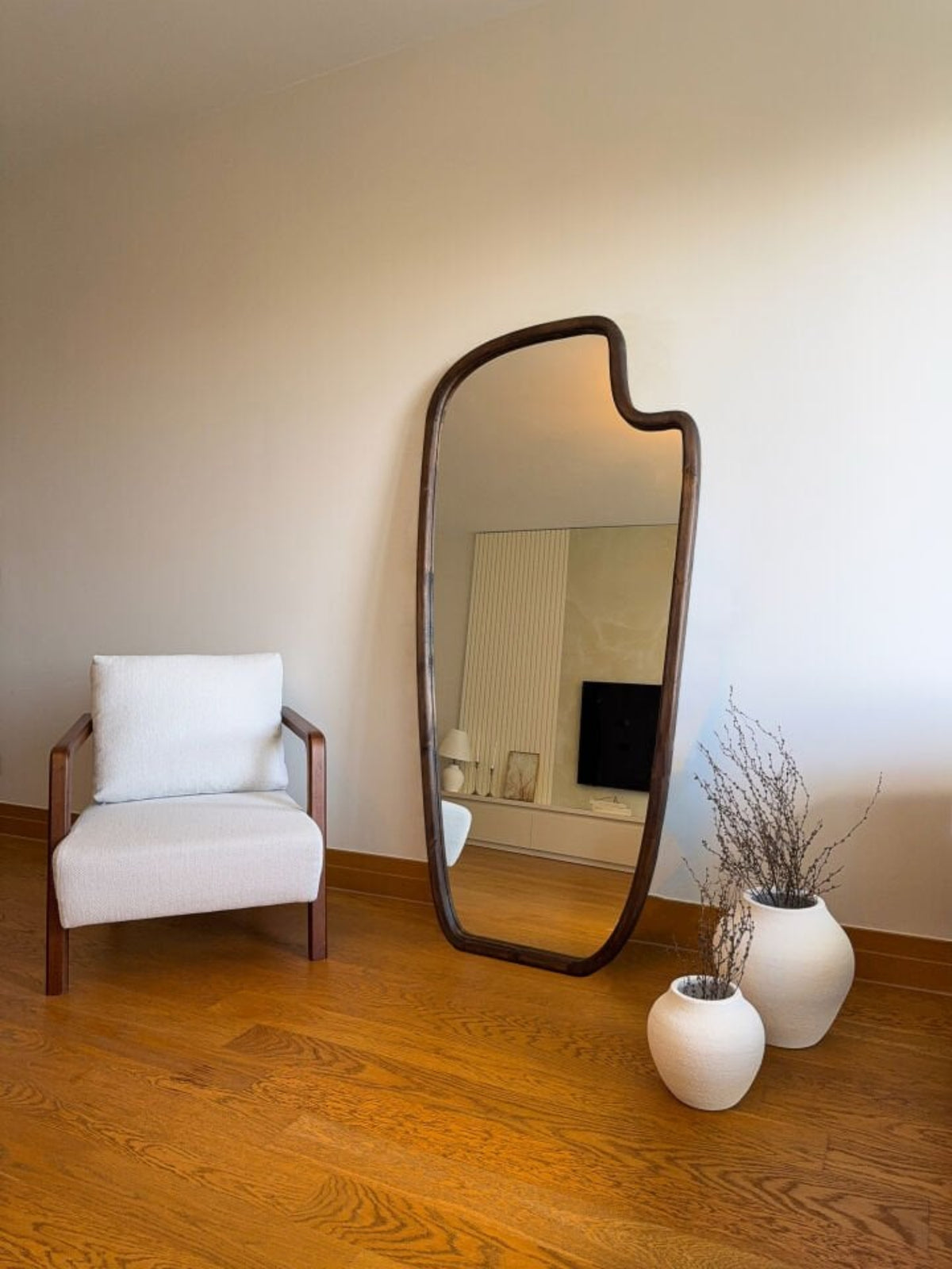 Lunvi organische houten spiegel 180x80 cm