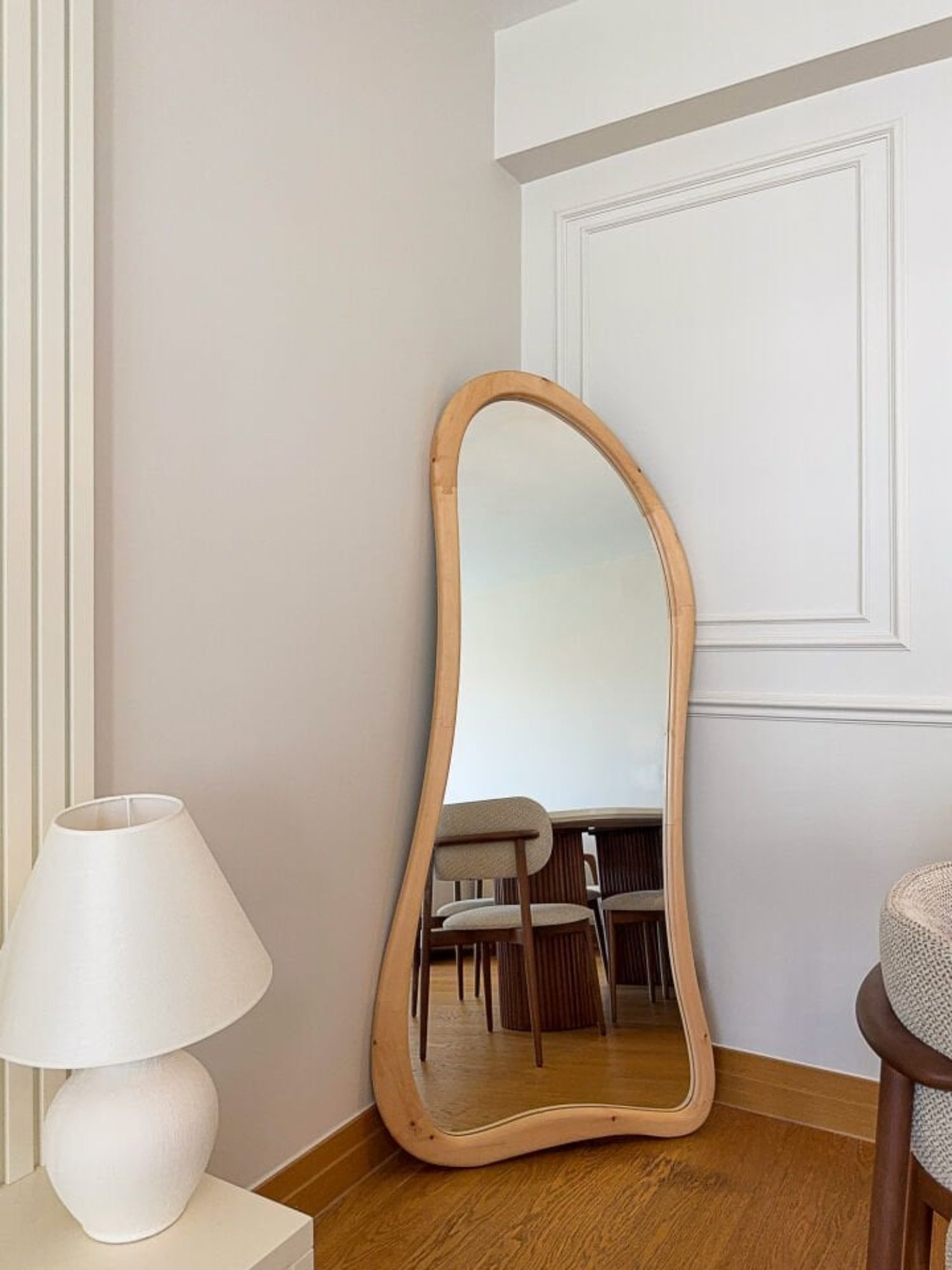 Liera - Organische Houten Spiegel 180x80 cm