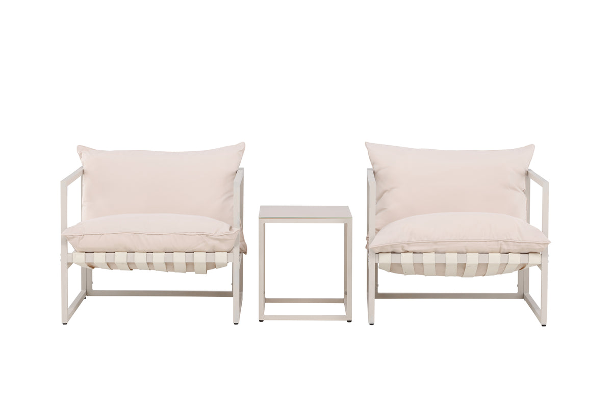 Beige Breeze Loungeset – 3-delig