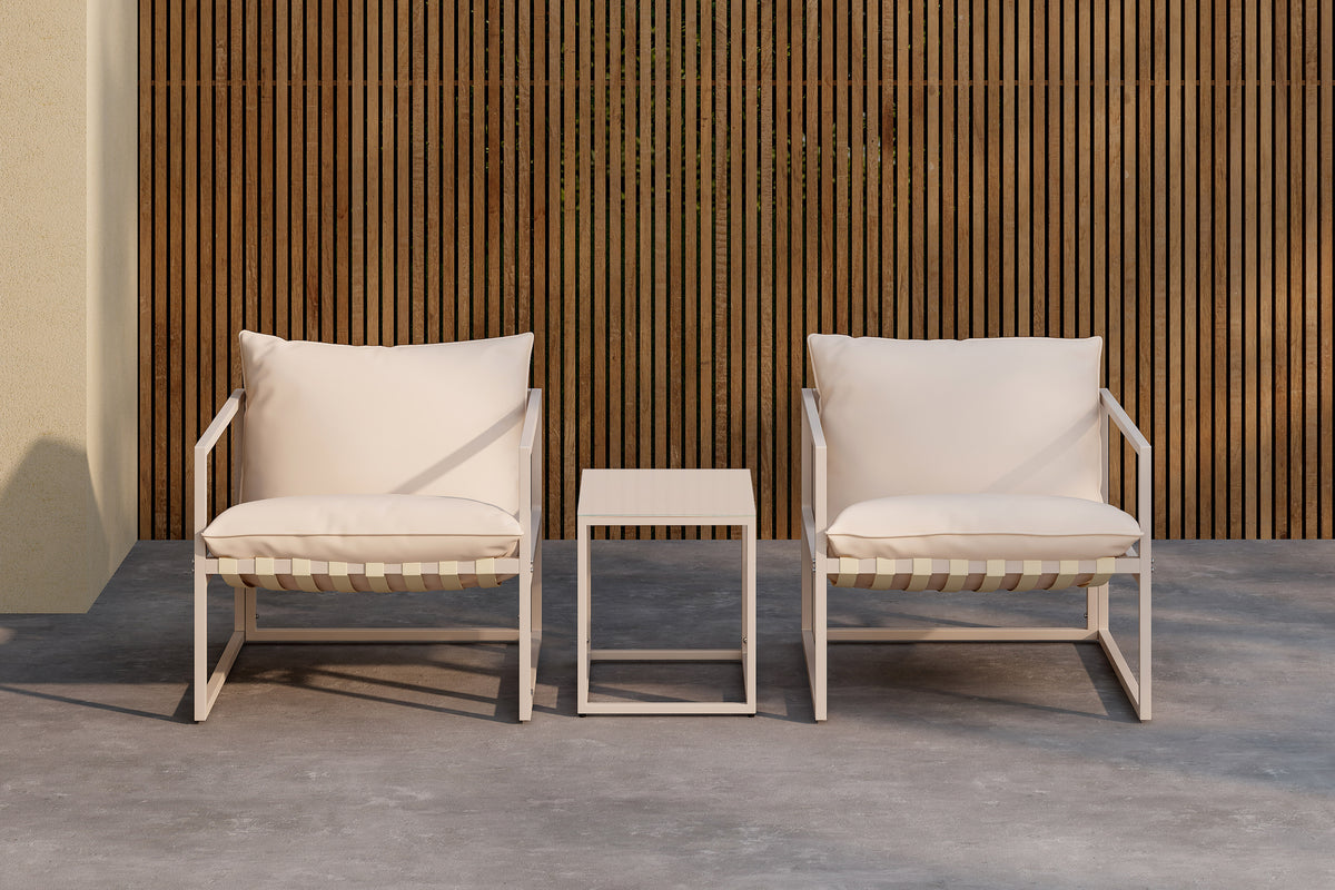 Beige Breeze Loungeset – 3-delig
