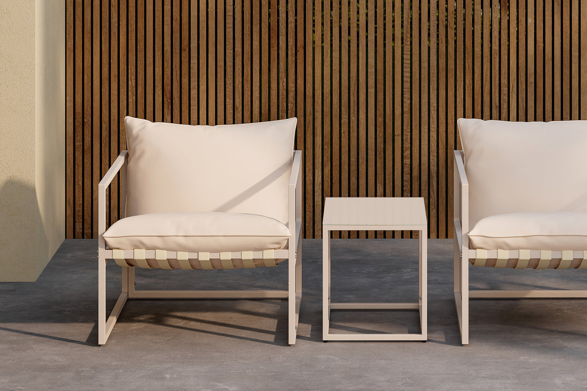 Beige Breeze Loungeset – 3-delig