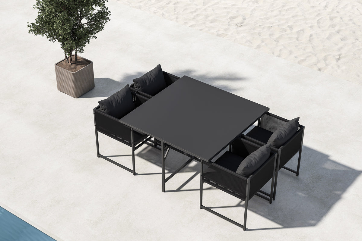 Noto Dining Set – Zwart