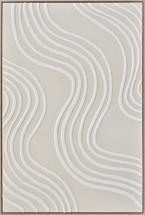3D wanddecoratie 83x123cm Waves 2