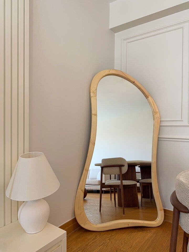 Lova – Organische Houten Spiegel 180x100 cm