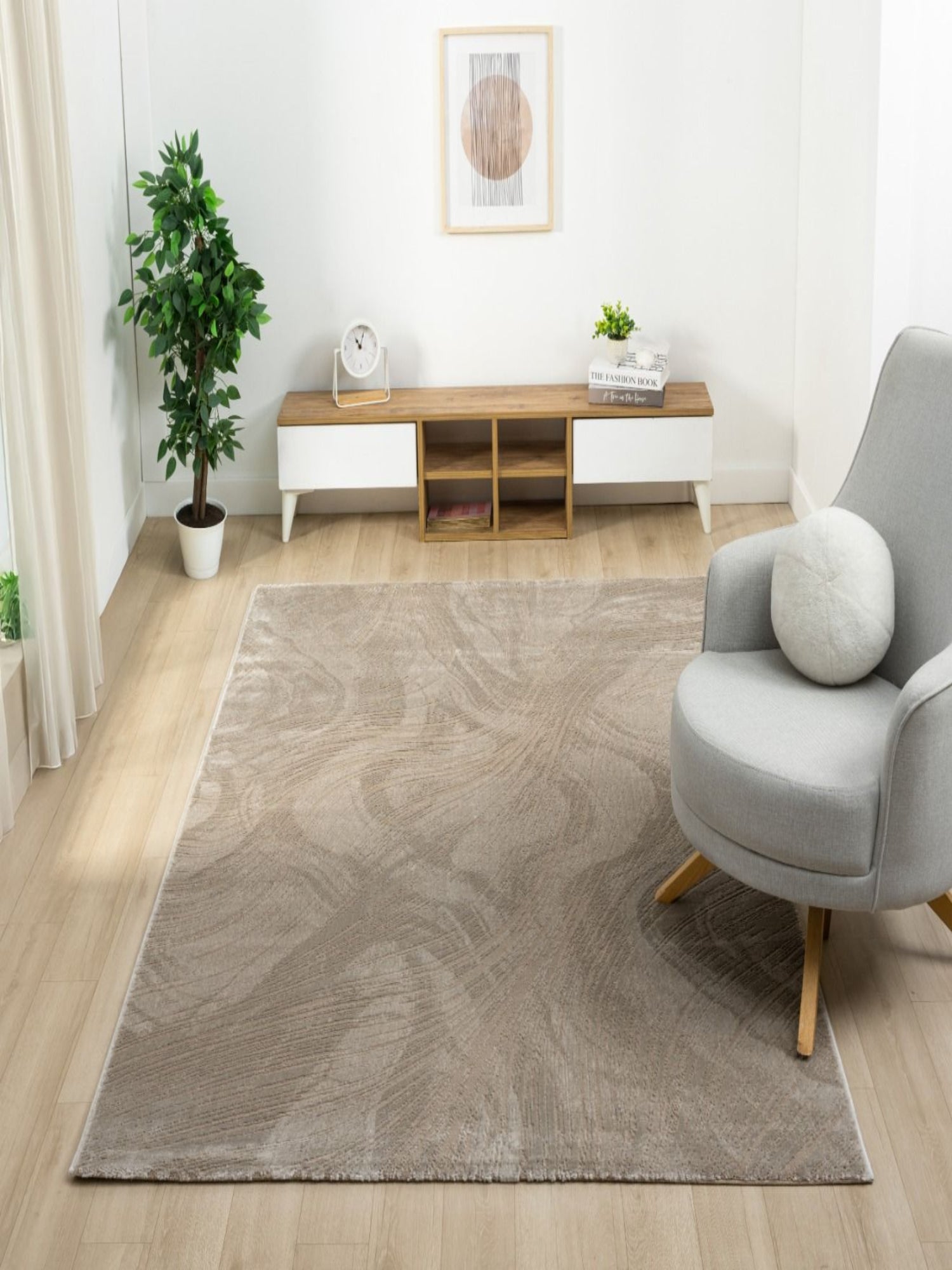 Elyse – Taupe vloerkleed
