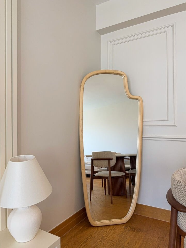 Lene – Organische Houten Spiegel 180x80 cm