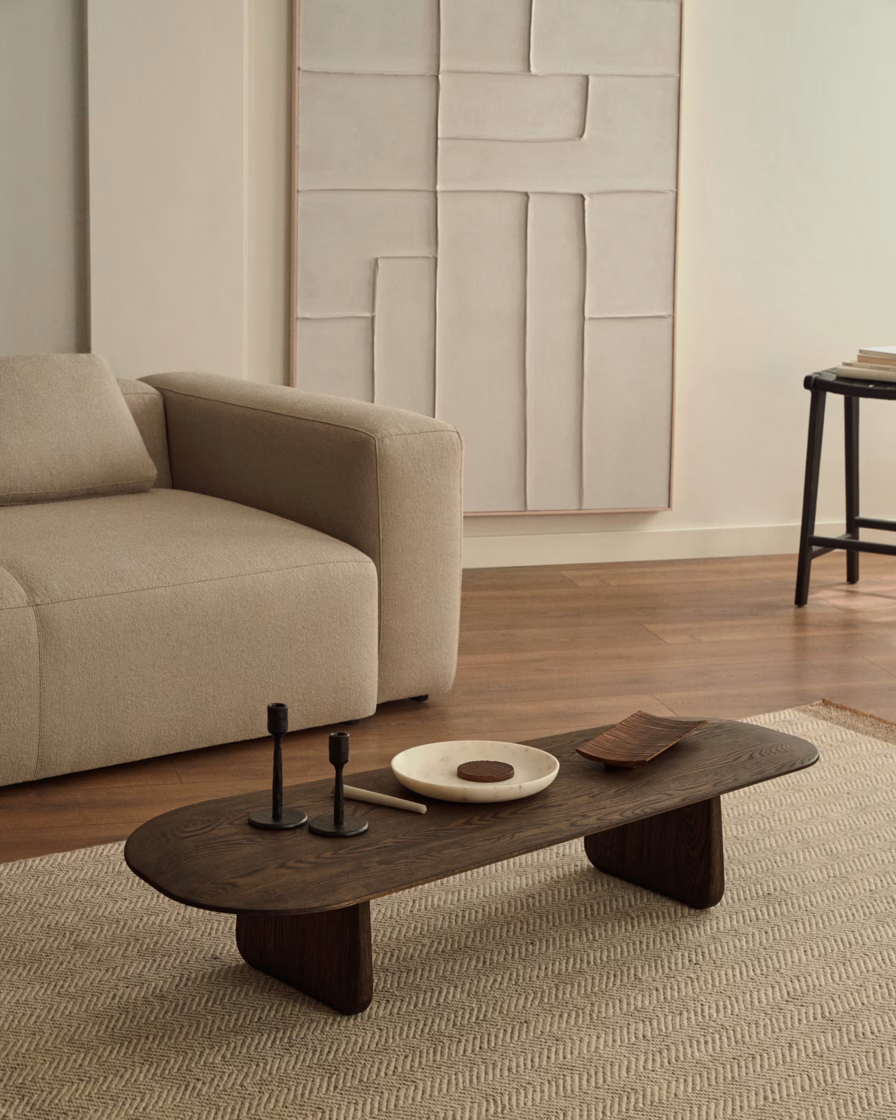 Norvik houten salontafel 147x65 cm – afbeelding 5