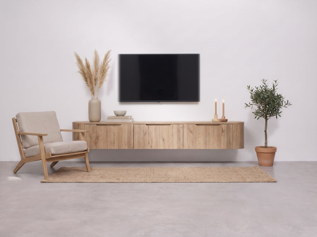 Miyoko tv-meubel eiken ophangen, stap 18