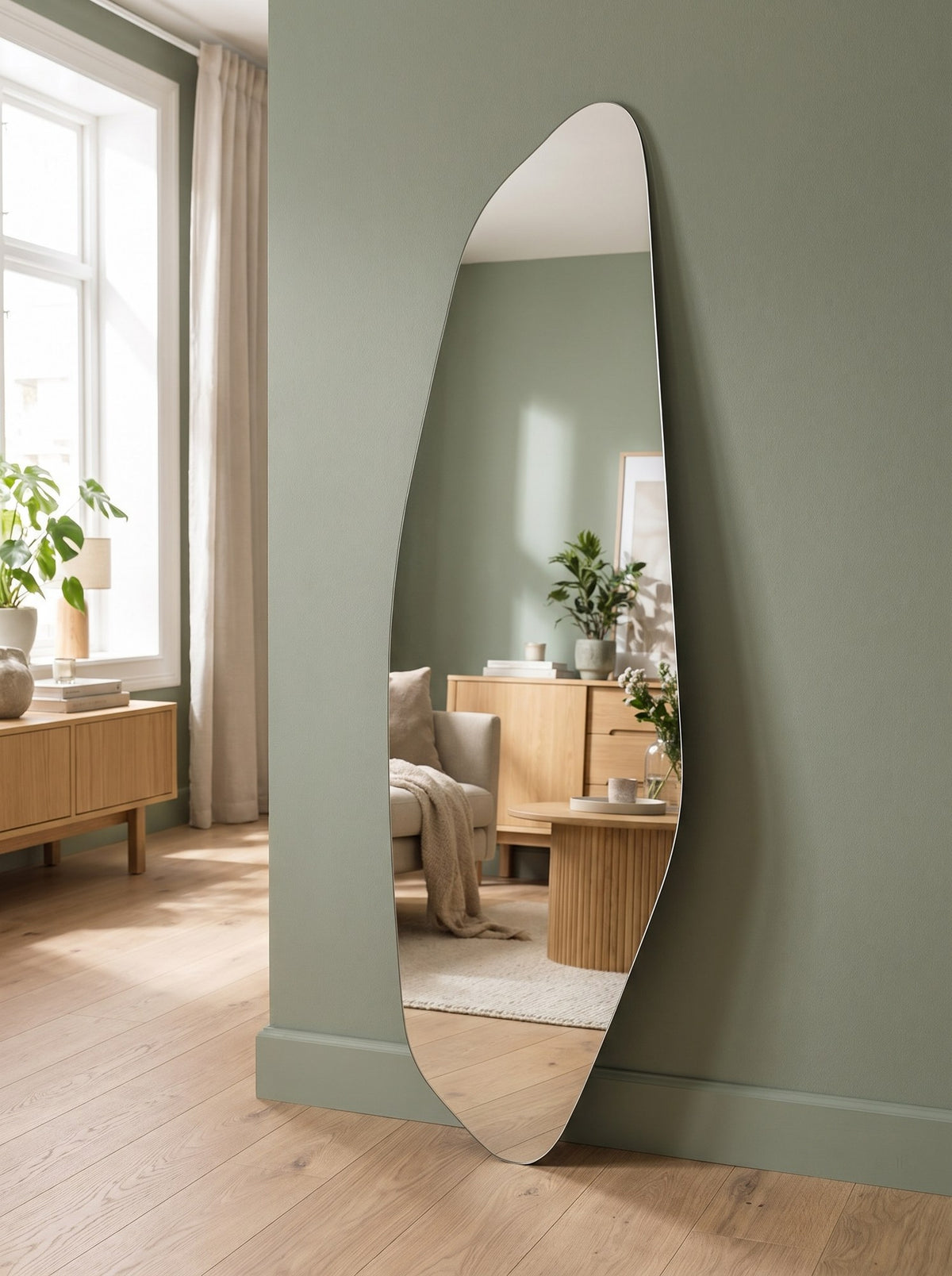 Asymmetrische Spiegel – 140 X 35 CM, afbeelding 8
