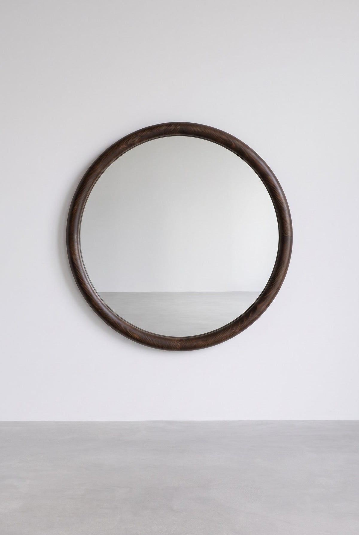 ELIN – Houten Japandi wandspiegel rond 70 cm, afbeelding 10