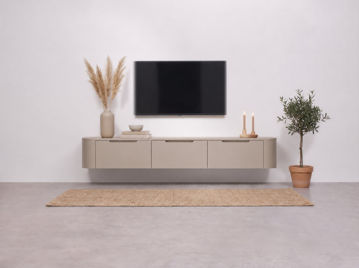 Miyoko tv-meubel taupe ophangen, stap 17
