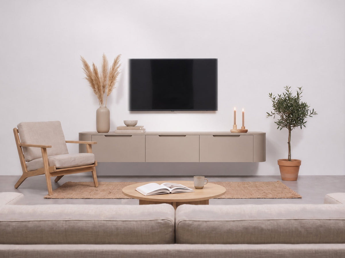 Miyoko tv-meubel taupe ophangen, stap 20